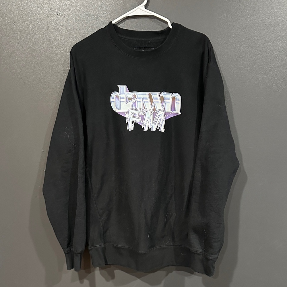 The Weeknd Black Graphic Men's Sweater Dawn FM XL